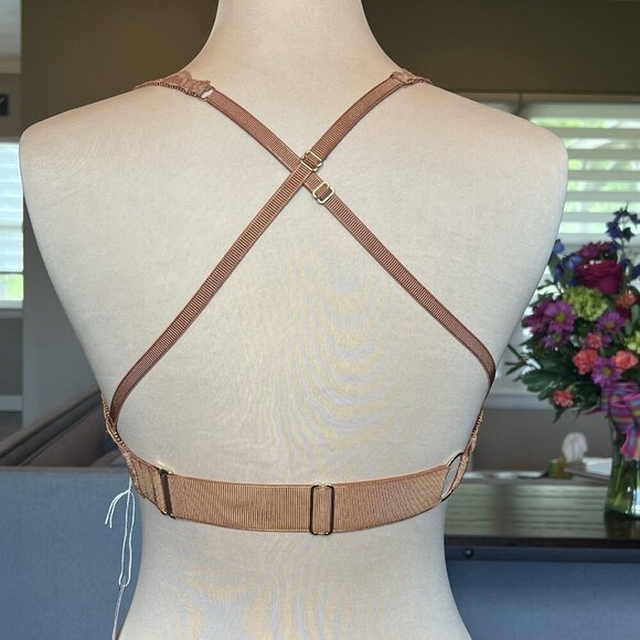 NWT $88 HAH Free People 2-Timer Bra 30-38C fits 30C 32C 34C 36C 38C Brown Sugar - Picture 8 of 16